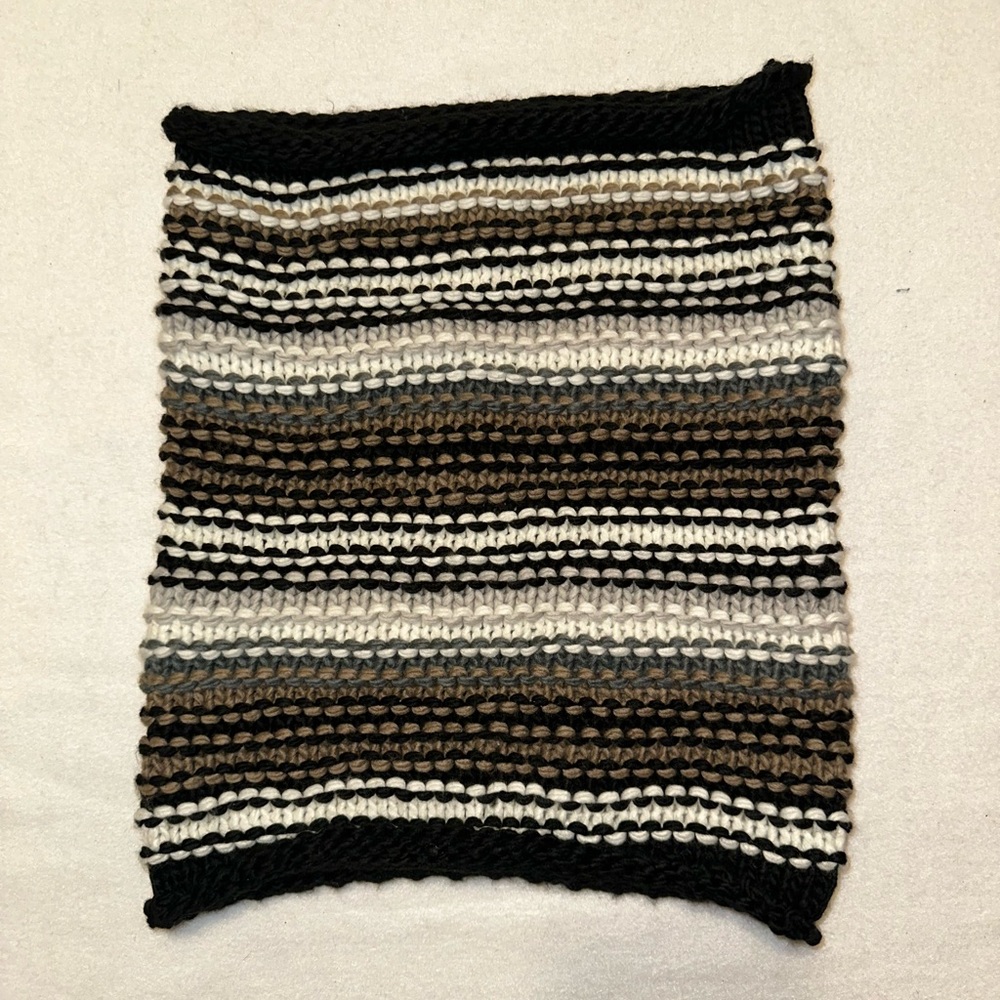 Madden girl women’s neck gaiter scarf woven knit colorful scarf